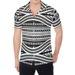 Maori Tattoo Polynesian Tribal Print Men's Shirt