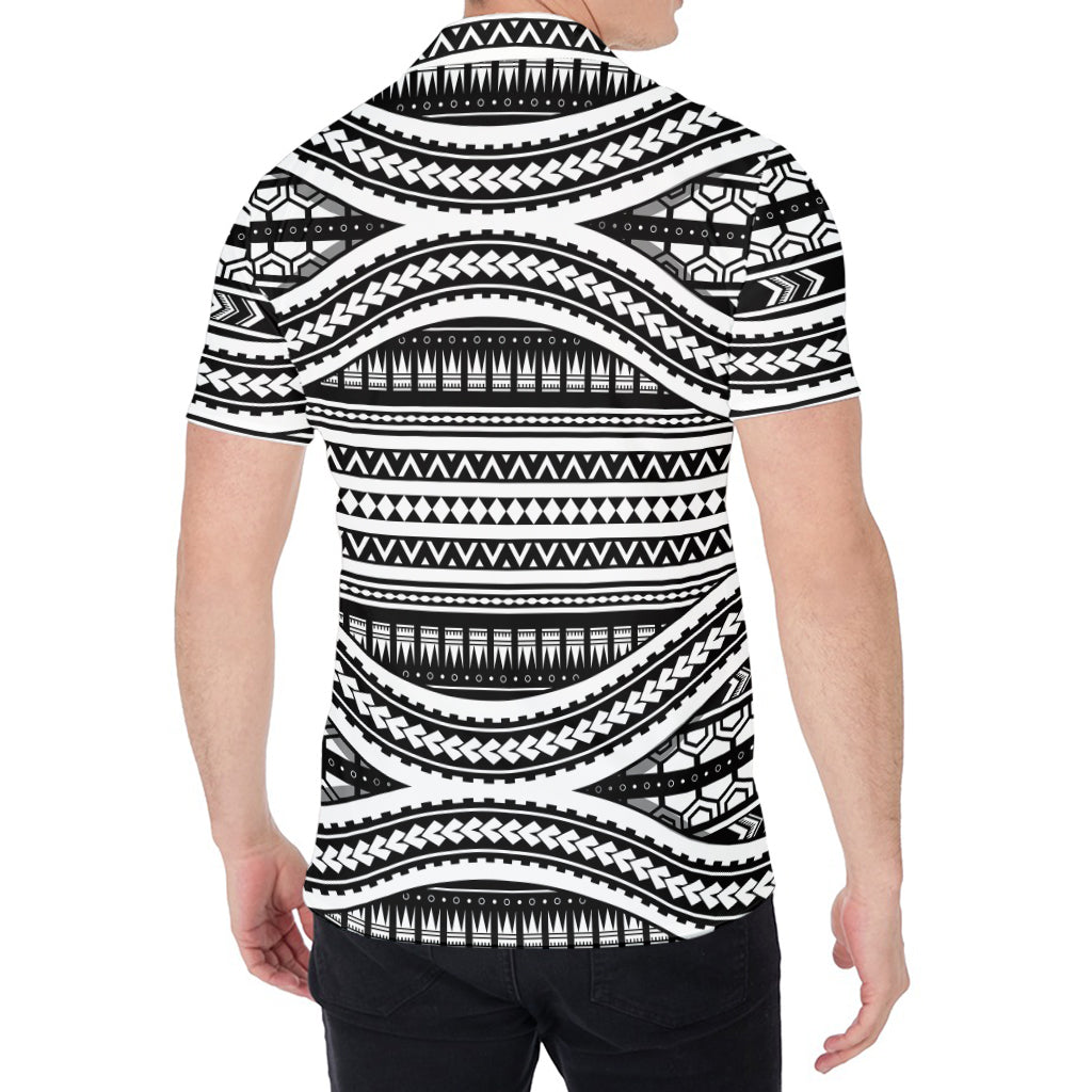 Maori Tattoo Polynesian Tribal Print Men's Shirt