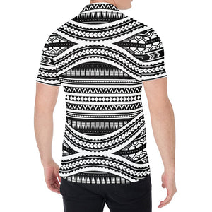 Maori Tattoo Polynesian Tribal Print Men's Shirt