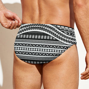 Maori Tattoo Polynesian Tribal Print Men's Swim Briefs