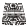 Maori Tattoo Polynesian Tribal Print Men's Swim Trunks