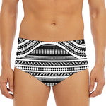 Maori Tattoo Polynesian Tribal Print Men's Triangle Swim Briefs