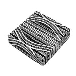 Maori Tattoo Polynesian Tribal Print Outdoor Seat Cushion Cover