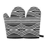 Maori Tattoo Polynesian Tribal Print Oven Mitts