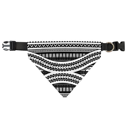 Maori Tattoo Polynesian Tribal Print Over The Collar Dog Bandana