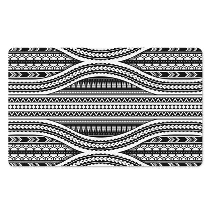 Maori Tattoo Polynesian Tribal Print Polyester Doormat