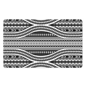 Maori Tattoo Polynesian Tribal Print Polyester Doormat