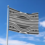 Maori Tattoo Polynesian Tribal Print Polyester Flag
