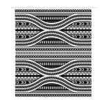 Maori Tattoo Polynesian Tribal Print Polyester Shower Curtain