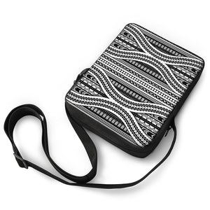 Maori Tattoo Polynesian Tribal Print Rectangular Crossbody Bag