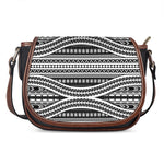 Maori Tattoo Polynesian Tribal Print Saddle Bag