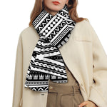 Maori Tattoo Polynesian Tribal Print Scarf