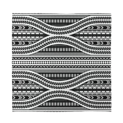 Maori Tattoo Polynesian Tribal Print Silk Bandana
