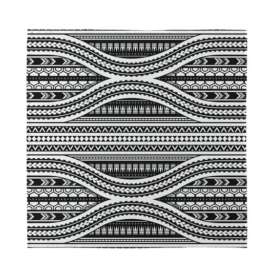Maori Tattoo Polynesian Tribal Print Silk Bandana