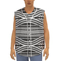 Maori Tattoo Polynesian Tribal Print Sleeveless Baseball Jersey