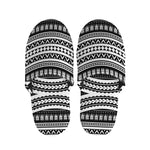 Maori Tattoo Polynesian Tribal Print Slippers