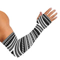 Maori Tattoo Polynesian Tribal Print Sun Protection Arm Sleeves