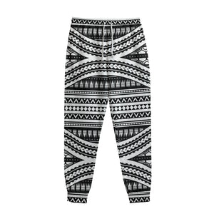 Maori Tattoo Polynesian Tribal Print Sweatpants