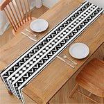 Maori Tattoo Polynesian Tribal Print Table Runner