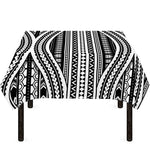 Maori Tattoo Polynesian Tribal Print Tablecloth