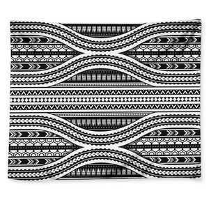 Maori Tattoo Polynesian Tribal Print Tapestry