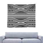 Maori Tattoo Polynesian Tribal Print Tapestry