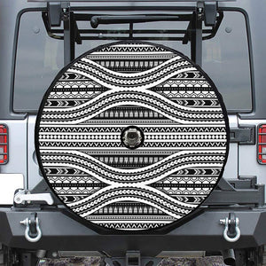 Maori Tattoo Polynesian Tribal Print Tire Cover With Camera Hole