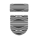 Maori Tattoo Polynesian Tribal Print Toilet Lid And Tank Cover Set