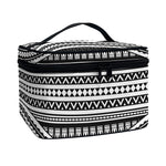 Maori Tattoo Polynesian Tribal Print Travel Makeup Bag