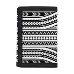 Maori Tattoo Polynesian Tribal Print Trifold Wallet