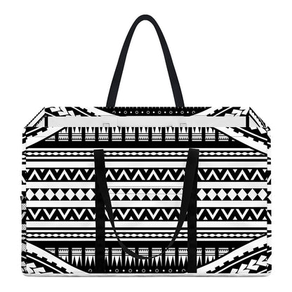 Maori Tattoo Polynesian Tribal Print Utility Tote Bag