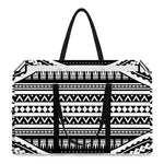 Maori Tattoo Polynesian Tribal Print Utility Tote Bag