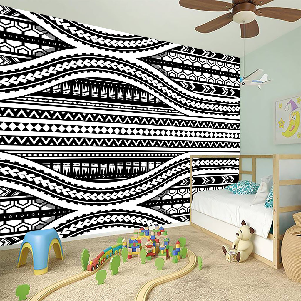 Maori Tattoo Polynesian Tribal Print Wall Sticker