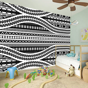 Maori Tattoo Polynesian Tribal Print Wall Sticker