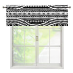 Maori Tattoo Polynesian Tribal Print Window Valance