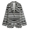 Maori Tattoo Polynesian Tribal Print Women's Blazer