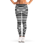 Maori Tattoo Polynesian Tribal Print Women's Leggings