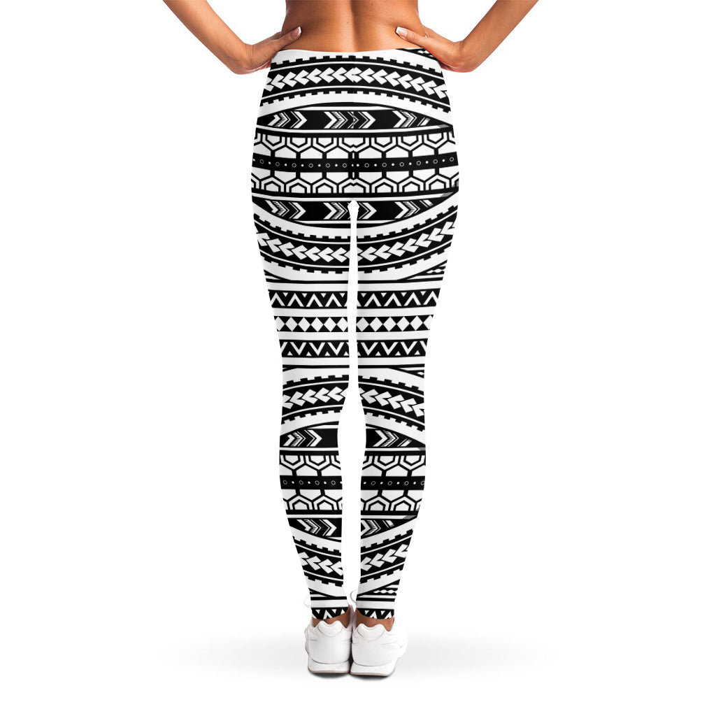 Maori Tattoo Polynesian Tribal Print Women's Leggings