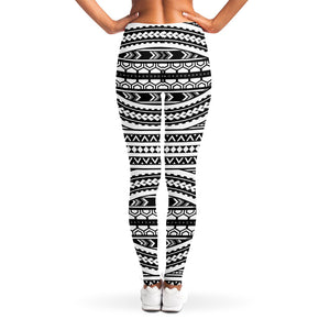 Maori Tattoo Polynesian Tribal Print Women's Leggings