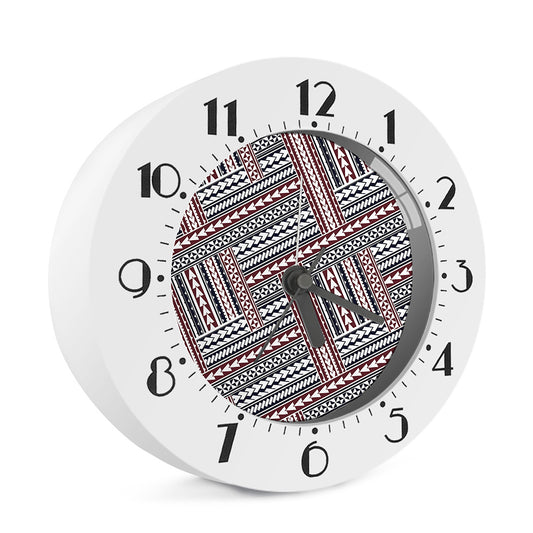 Maori Tribal Pattern Print Alarm Clock