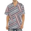 Maori Tribal Pattern Print Aloha Shirt