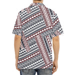 Maori Tribal Pattern Print Aloha Shirt