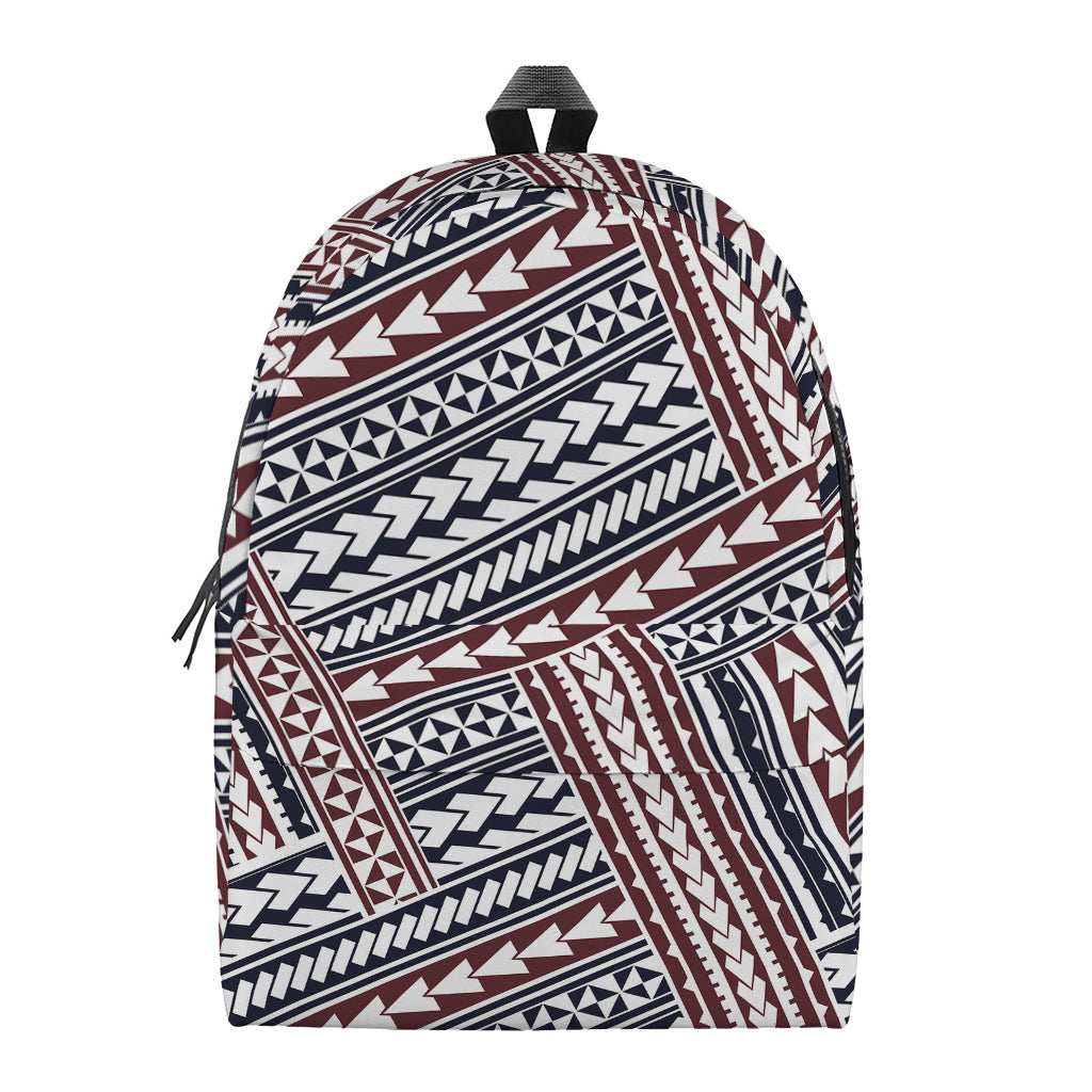 Maori Tribal Pattern Print Backpack