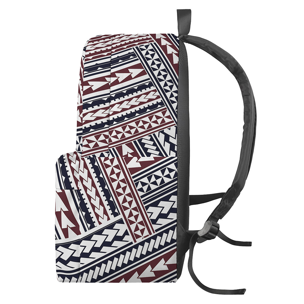 Maori Tribal Pattern Print Backpack