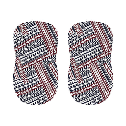 Maori Tribal Pattern Print Bar Stool Covers