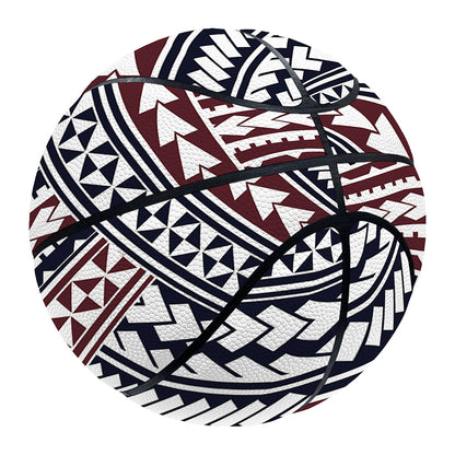 Maori Tribal Pattern Print Basketball