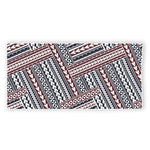 Maori Tribal Pattern Print Beach Towel