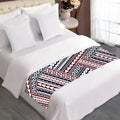 Maori Tribal Pattern Print Bed Runner