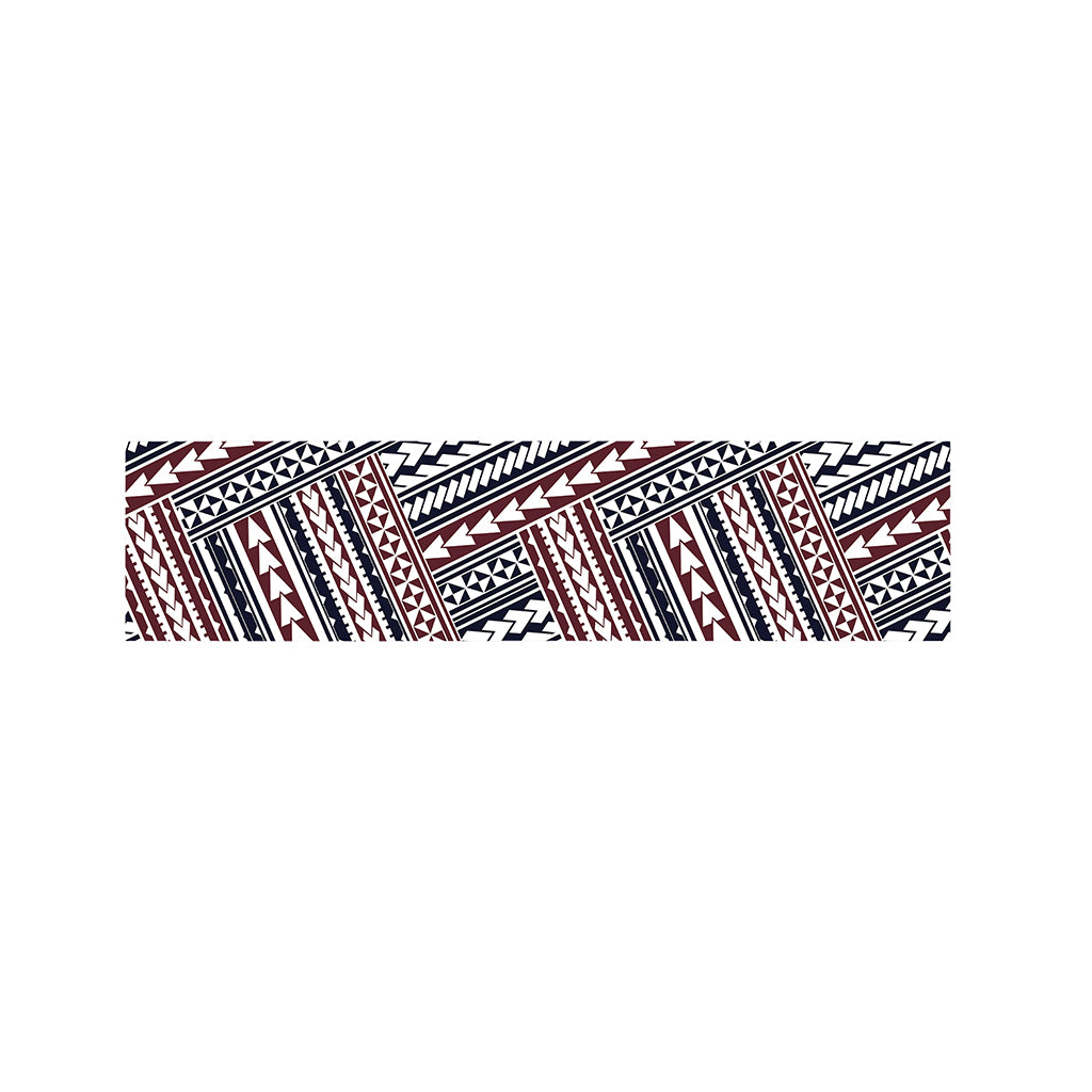 Maori Tribal Pattern Print Bed Runner