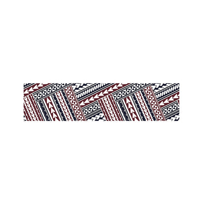Maori Tribal Pattern Print Bed Runner